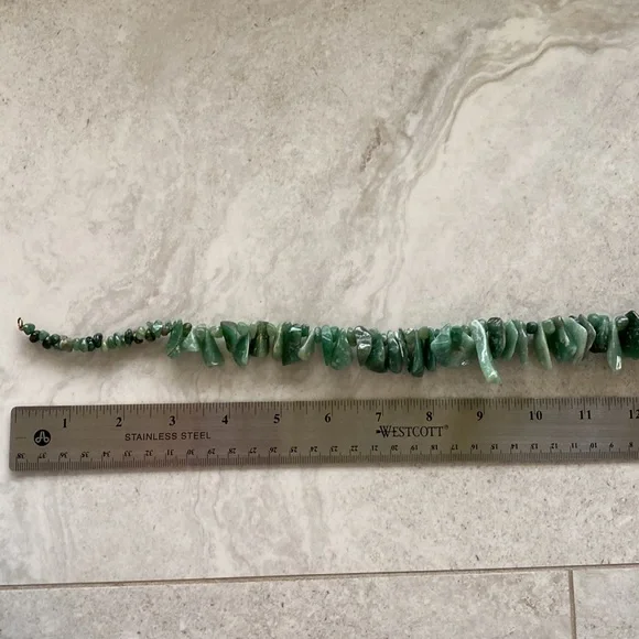 Chunky green aventurine necklace - Picture 5 of 5